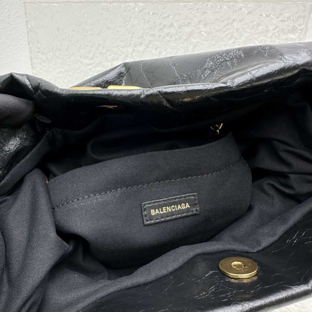 Balenciaga Monaco Small Chain Bag In Black - DesignerGu