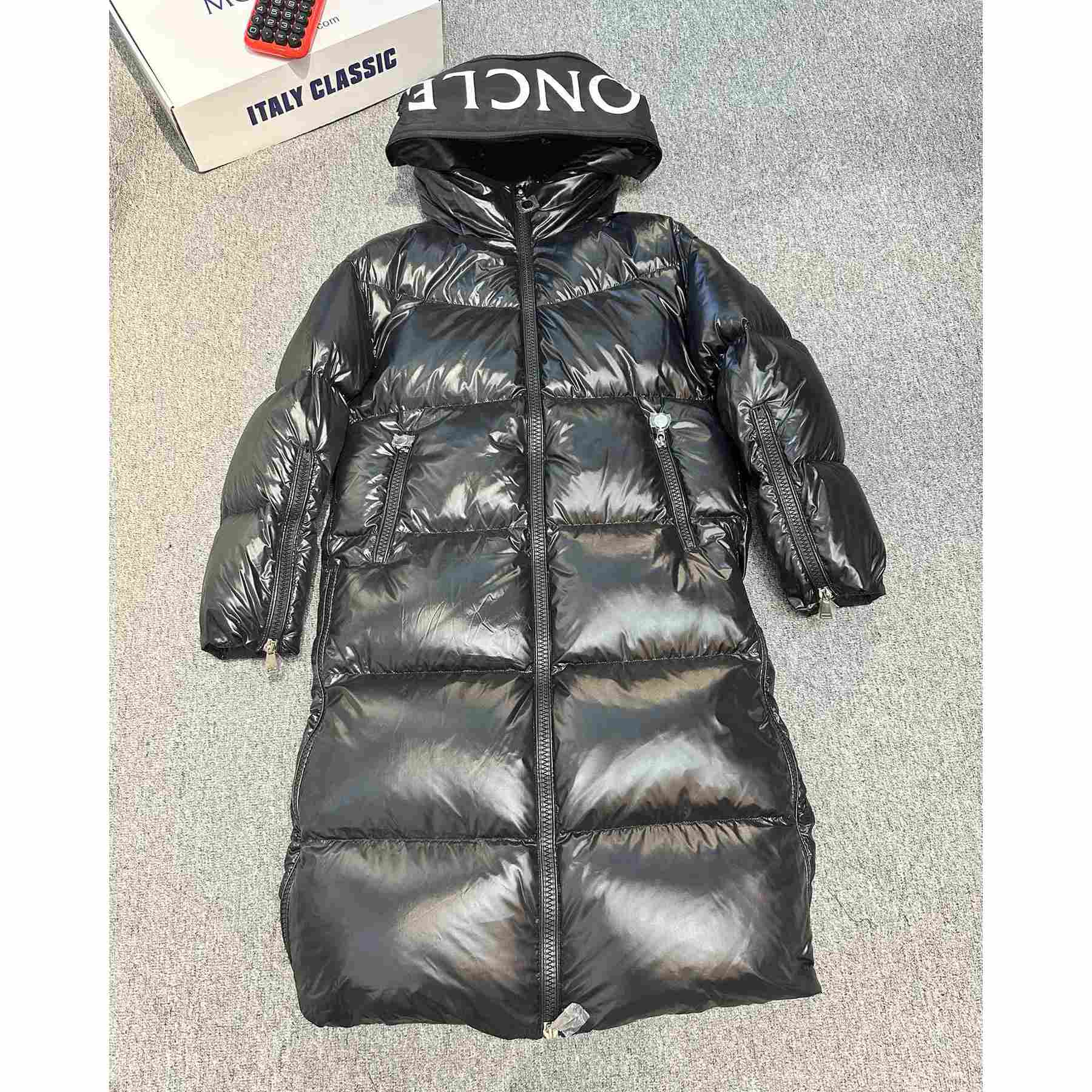 Moncler Huppelong Long Down Jacket - DesignerGu