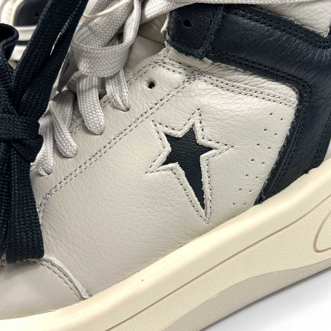 Rick Owens Drkshdw x Converse TurboWPN Leather Sneakers - DesignerGu