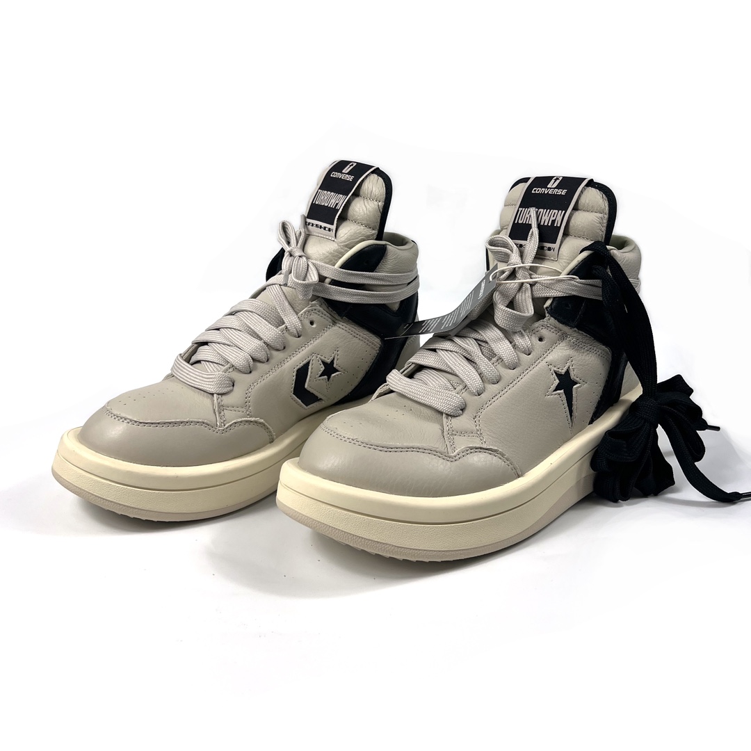 Rick Owens Drkshdw x Converse TurboWPN Leather Sneakers - DesignerGu