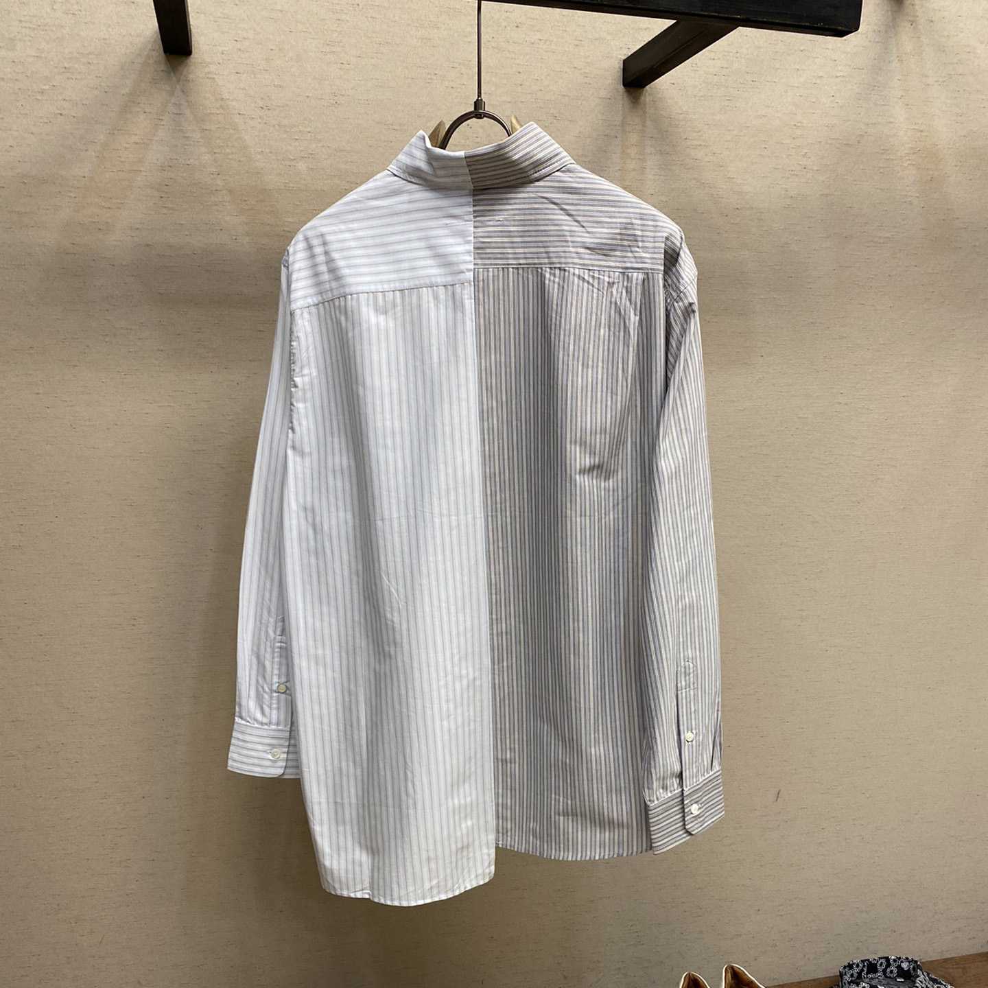 Maison Margiela Logo-print Asymmetric Shirt - DesignerGu