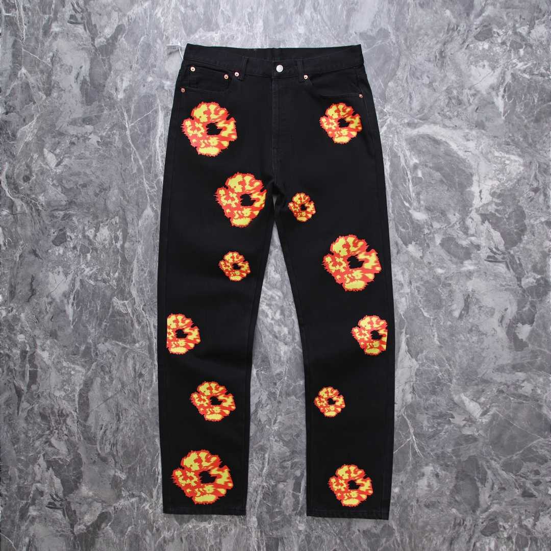 Denim Tears x OffSet Cotton Wreath Denim "Black" - DesignerGu