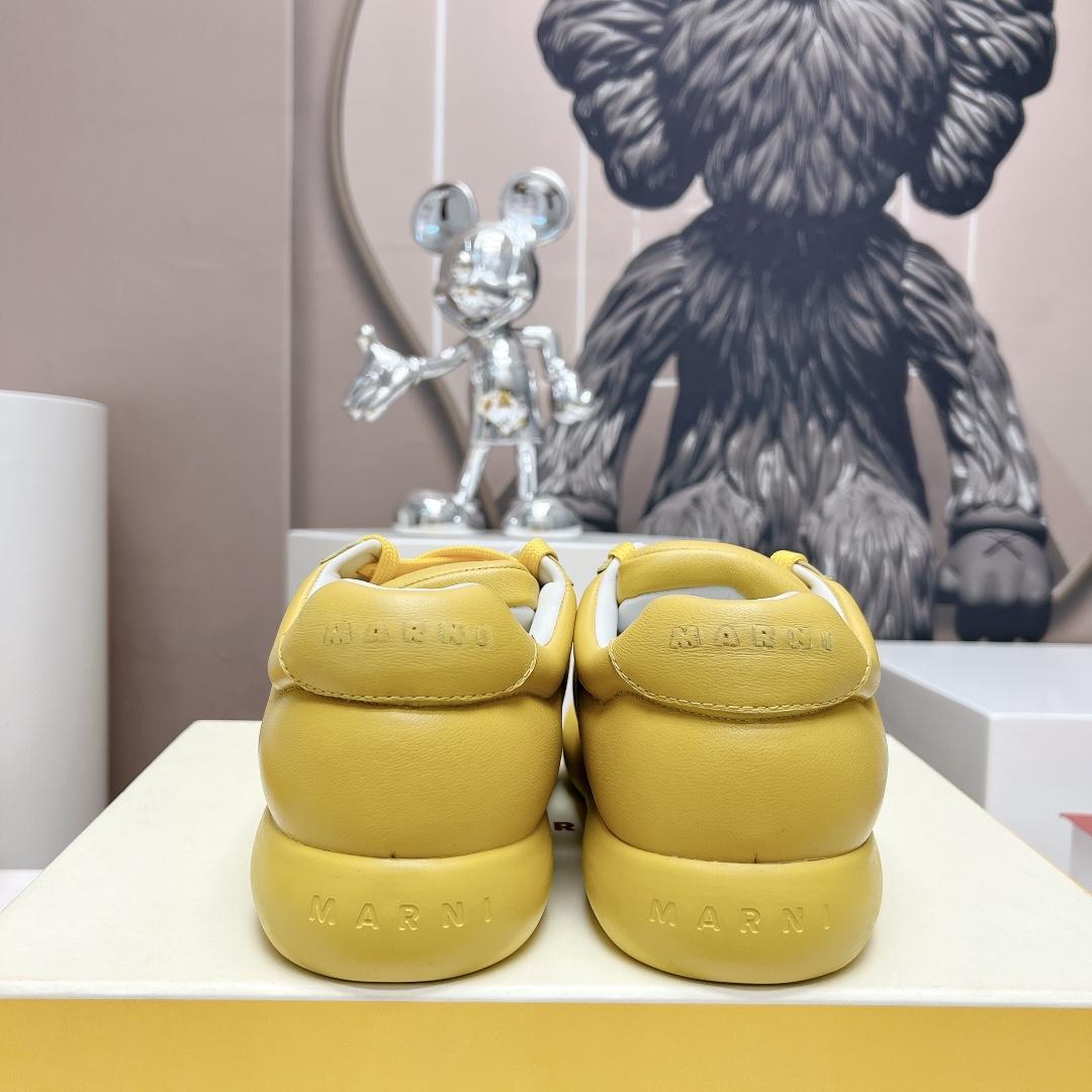 Marni Yellow Leather Bigfoot 2.0 Sneaker - DesignerGu