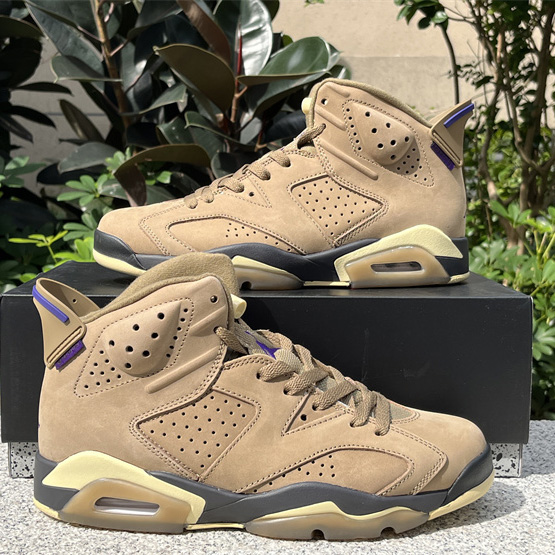 Air Jordan 6 Gore-Tex “Brown Kelp”  Sneaker               FD1643-300 - DesignerGu