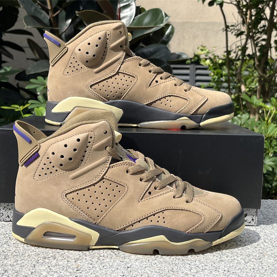 Air Jordan 6 Gore-Tex “Brown Kelp”  Sneaker               FD1643-300 - DesignerGu