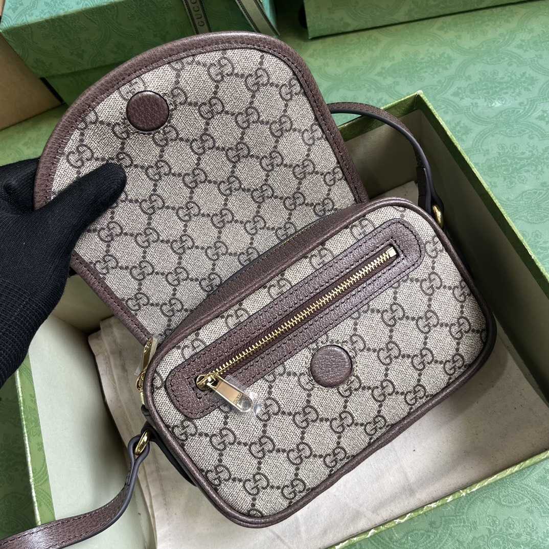 Gucci Ophidia GG Mini Shoulder Bag (19x 13x 5cm) - DesignerGu