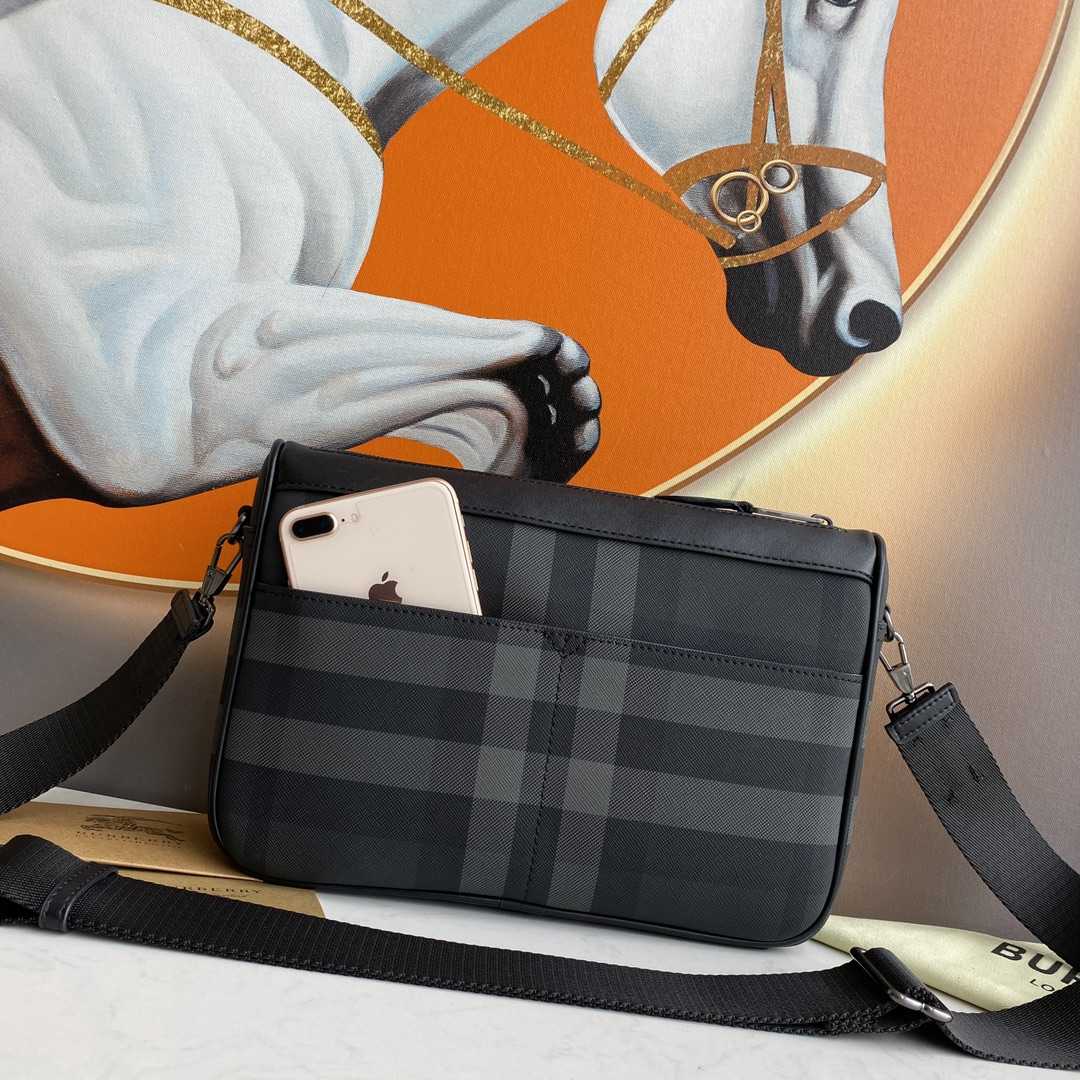 Burberry Leather Rambler Bag - DesignerGu