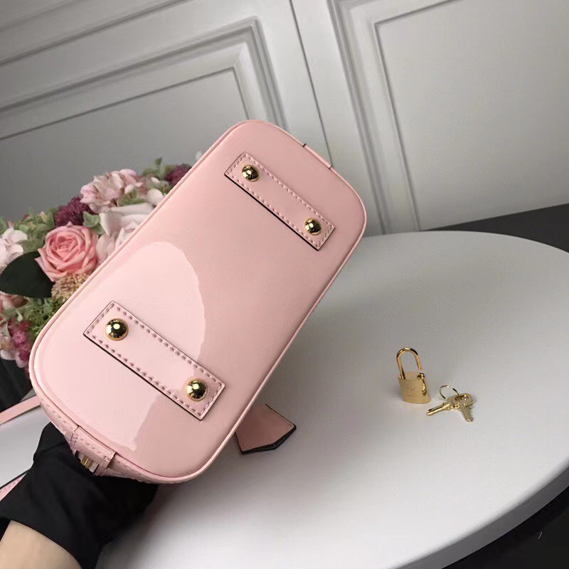 Louis Vuitton Alma Bb Patent Pink  (23.5-17.5-11cm)   - DesignerGu