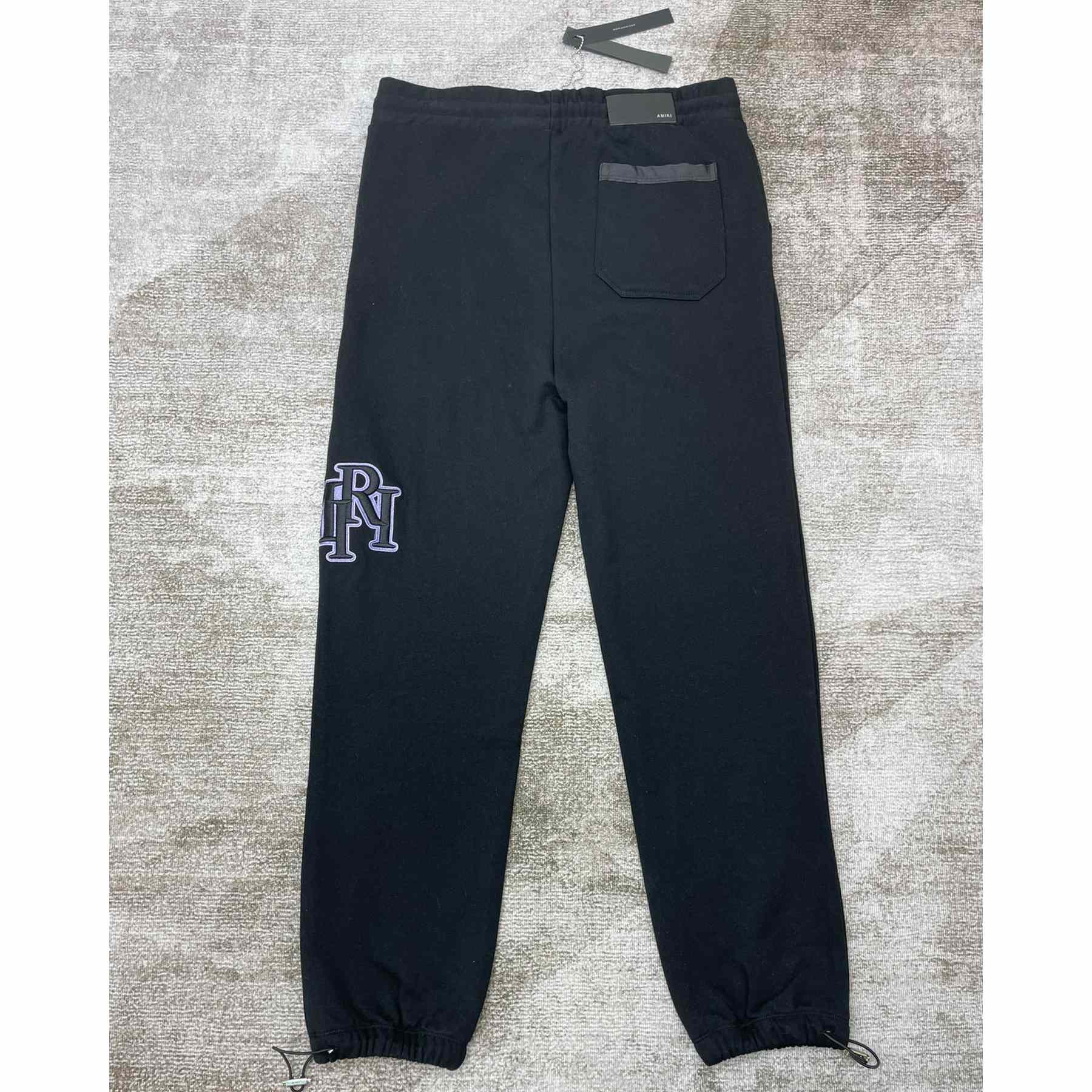 Amiri Logo-embroidered Cotton Track Pants - DesignerGu