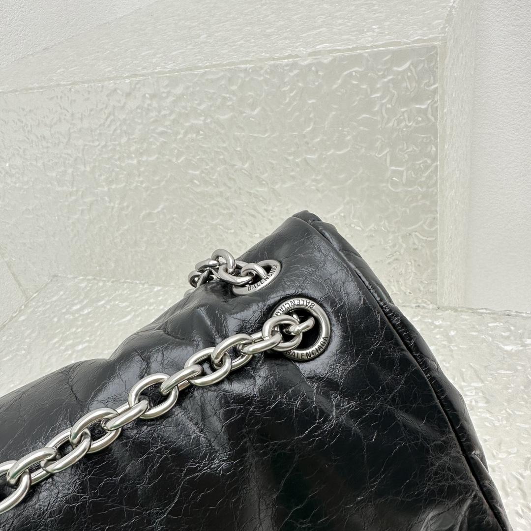 Balenciaga Monaco Small Chain Bag In Black - DesignerGu