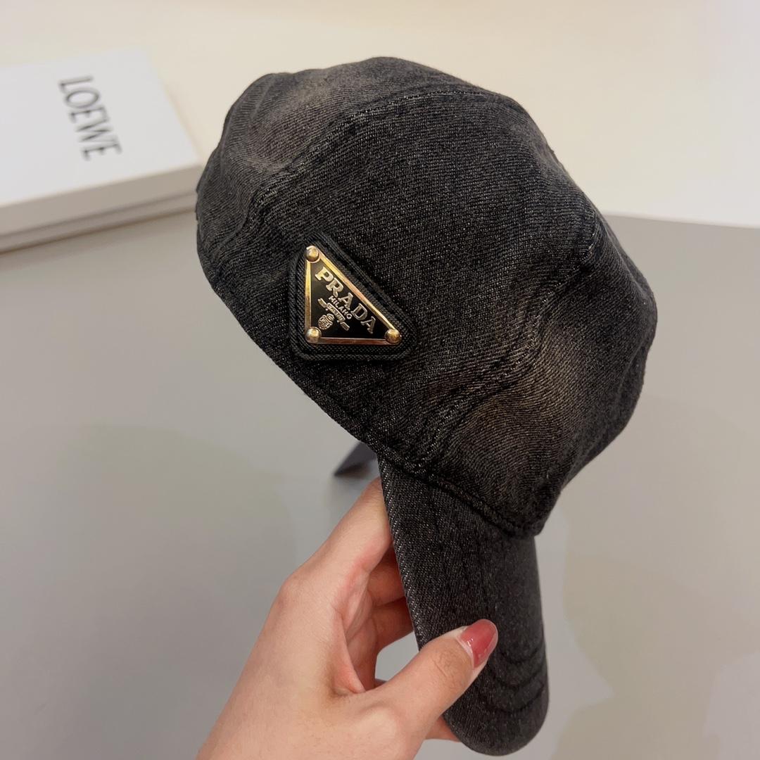 Prada Denim Baseball Cap - DesignerGu