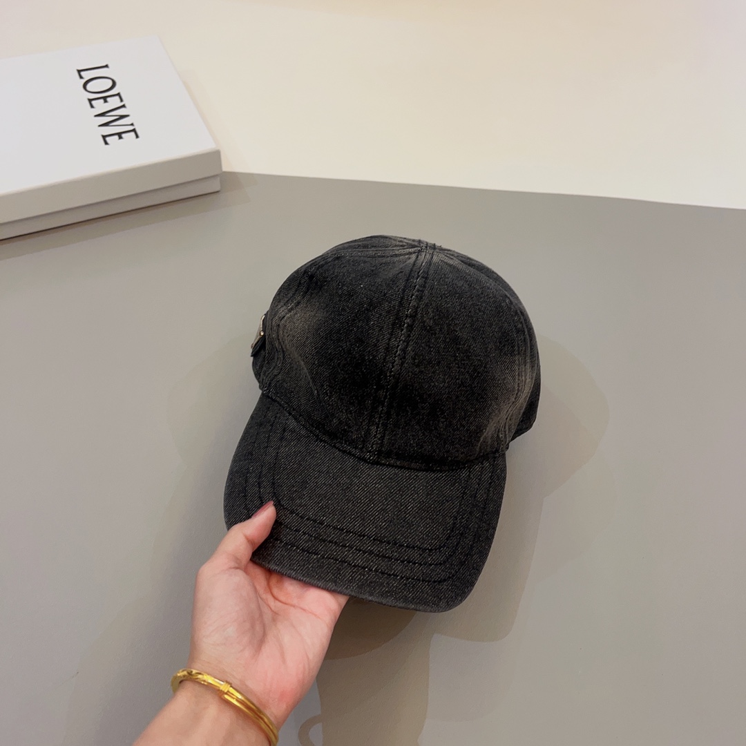 Prada Denim Baseball Cap - DesignerGu