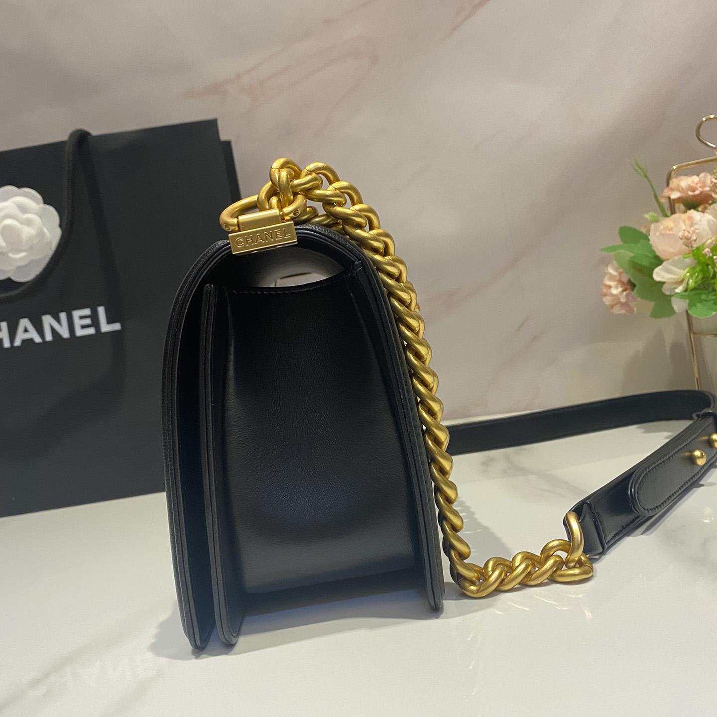 Chanel Leboy Old Medium Caviar With Brushed Gold Hardware  25cm - DesignerGu