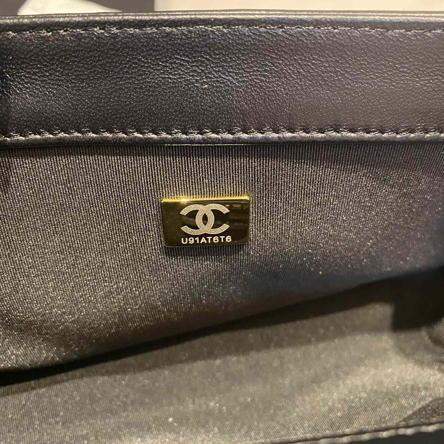 Chanel Leboy Old Medium Caviar With Brushed Gold Hardware  25cm - DesignerGu