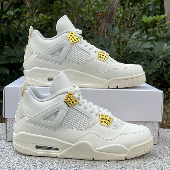 Air Jordan 4 WMNS “Sail” Sneakers      AQ9129-170 - DesignerGu