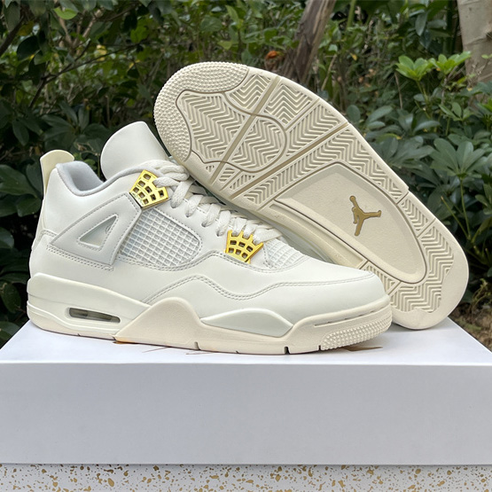 Air Jordan 4 WMNS “Sail” Sneakers      AQ9129-170 - DesignerGu