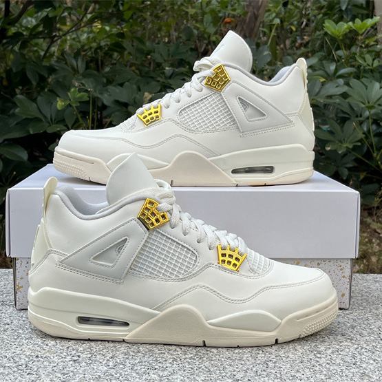 Air Jordan 4 WMNS “Sail” Sneakers      AQ9129-170 - DesignerGu