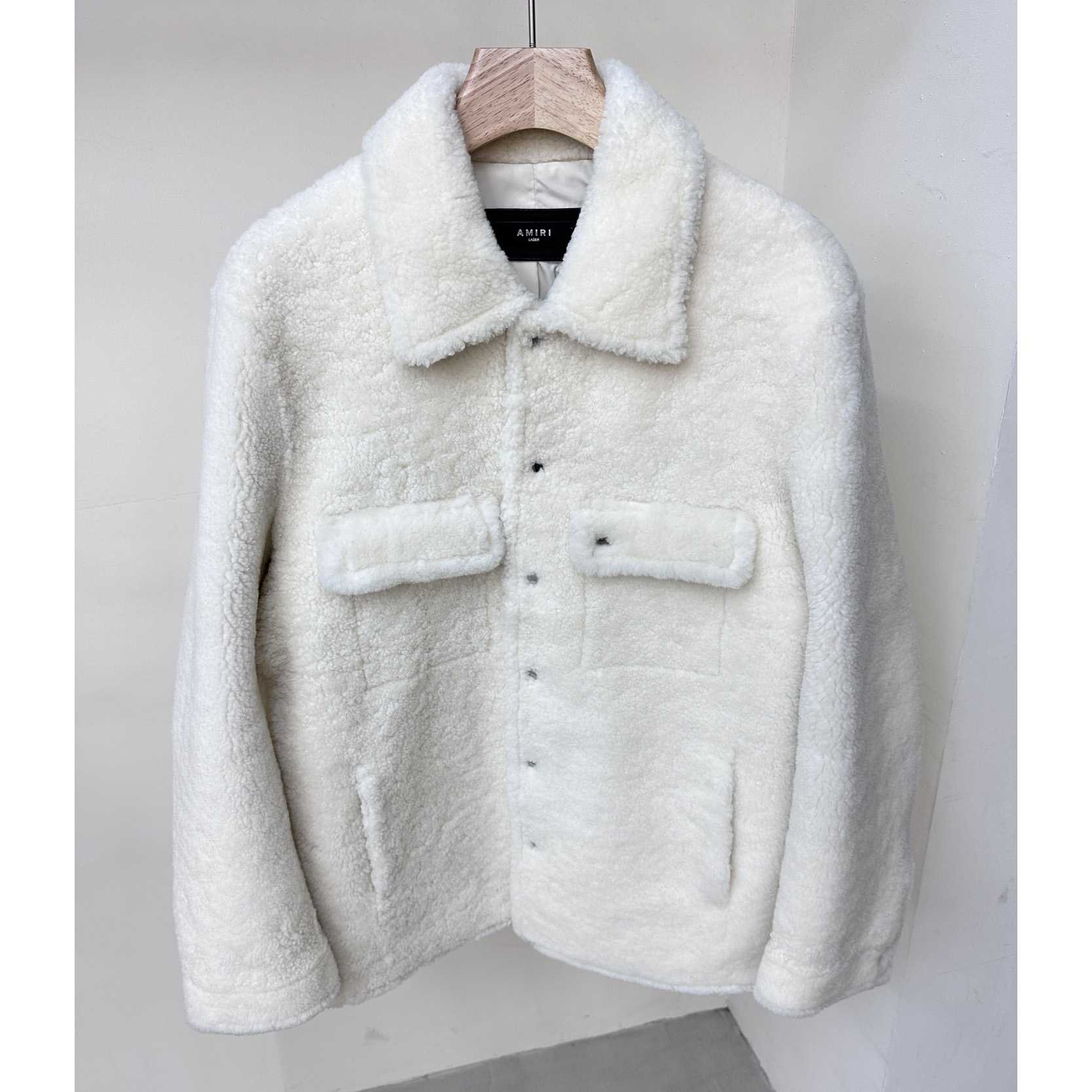 Amiri Logo-print Shearling Jacket - DesignerGu