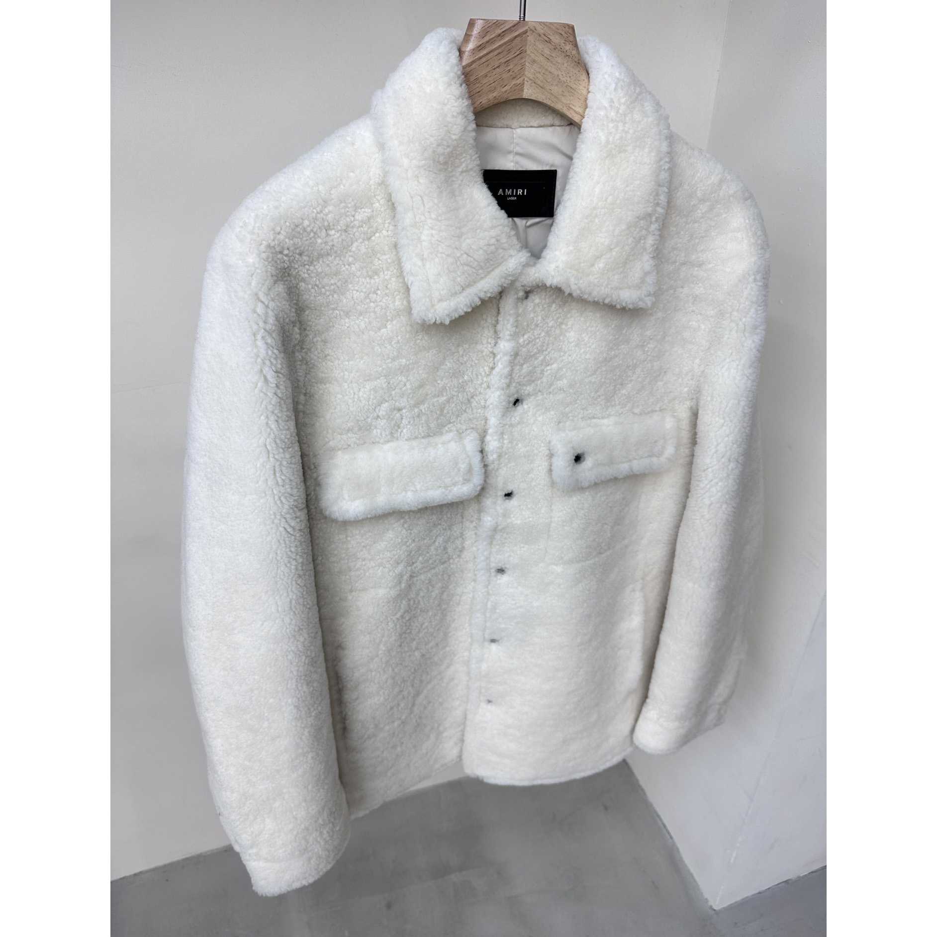 Amiri Logo-print Shearling Jacket - DesignerGu