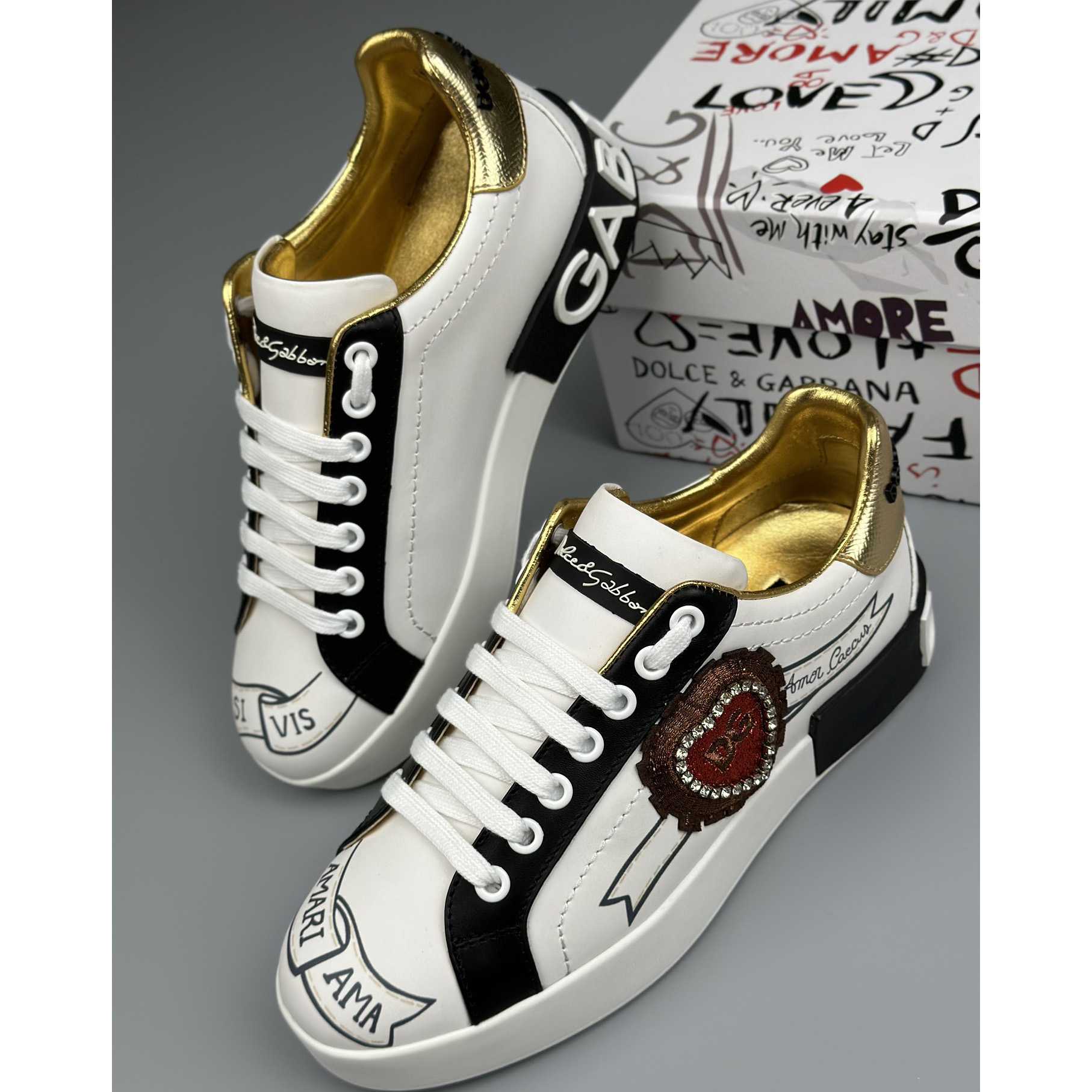 Dolce & Gabbana Women's 'Portofino' Sneakers - DesignerGu