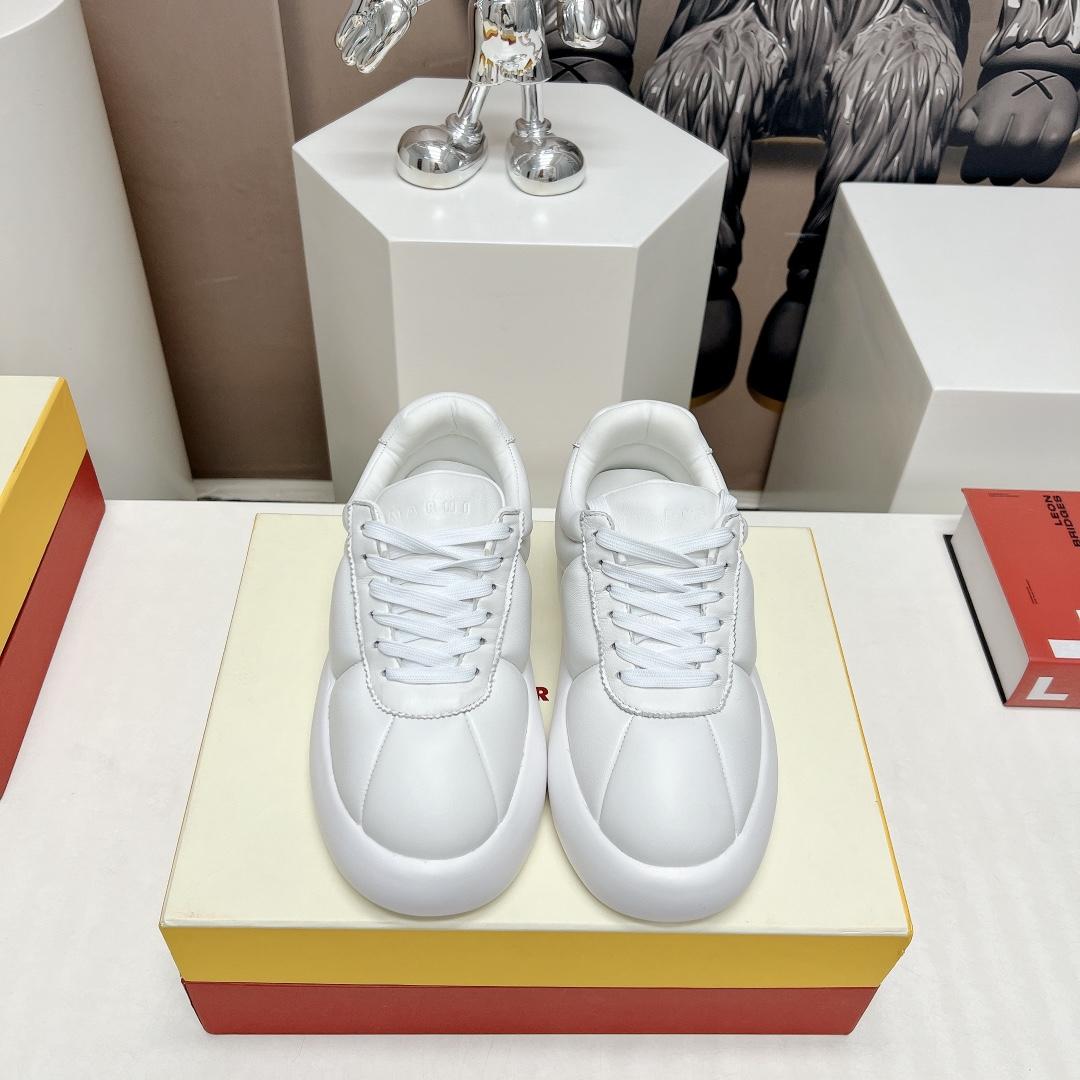 Marni White Leather Bigfoot 2.0 Sneaker - DesignerGu