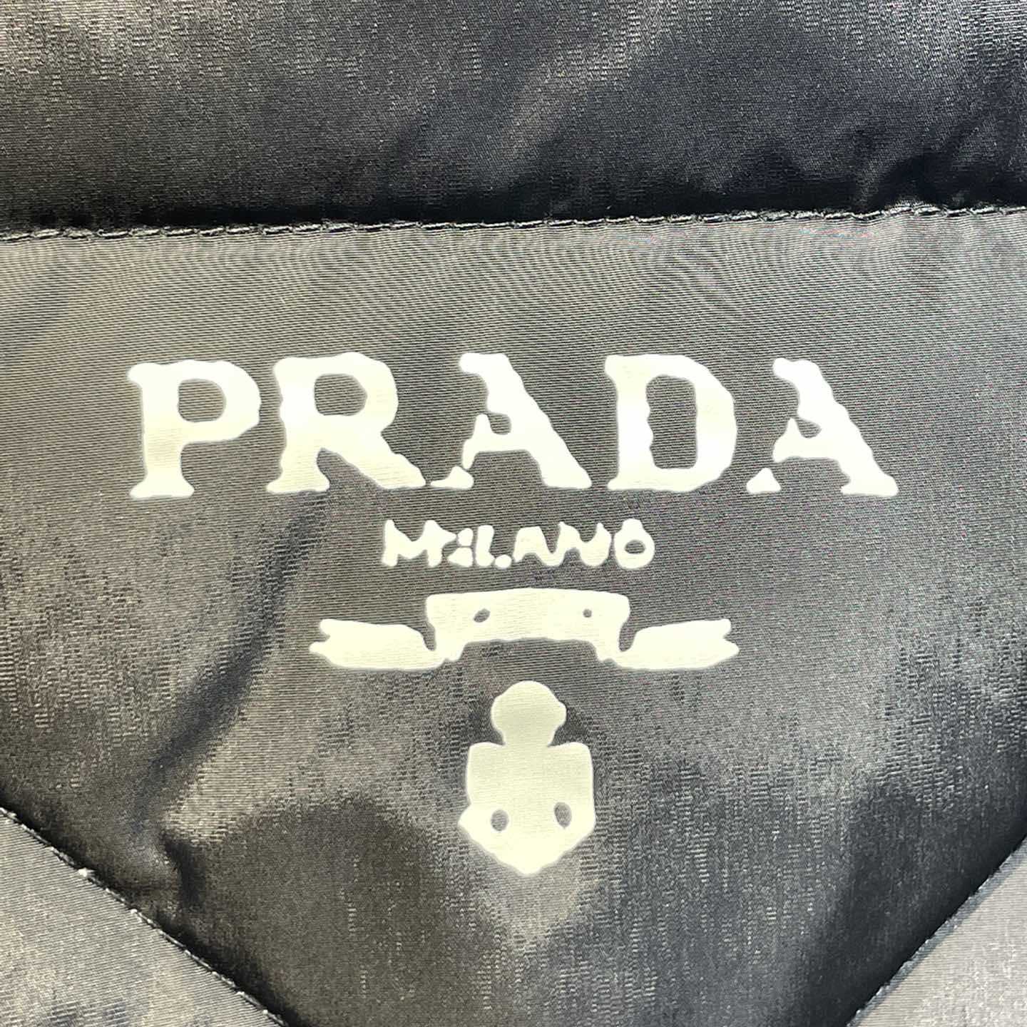 Prada Quilted Re-Nylon And Cashmere Jacket - DesignerGu