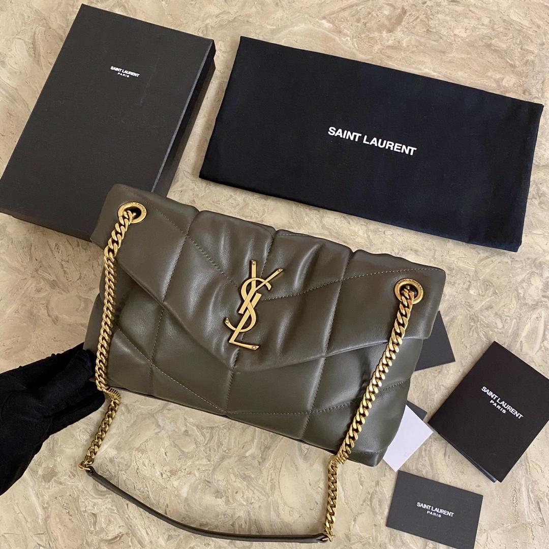 Saint Laurent Puffer Small In Nappa Leather (29x17x11cm) - DesignerGu