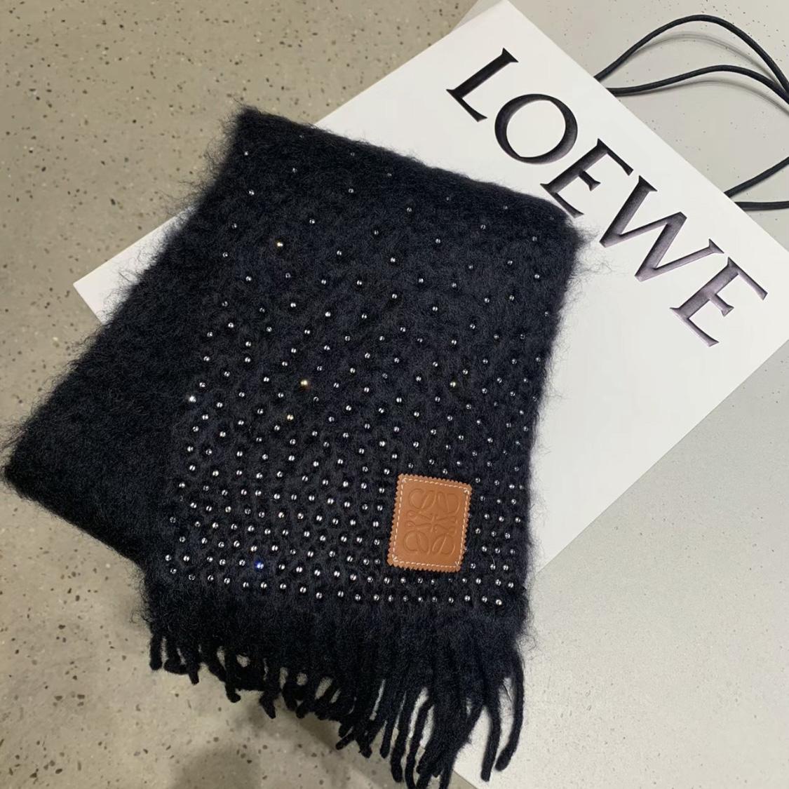 Loewe Scarf In Mohair And Wool - DesignerGu