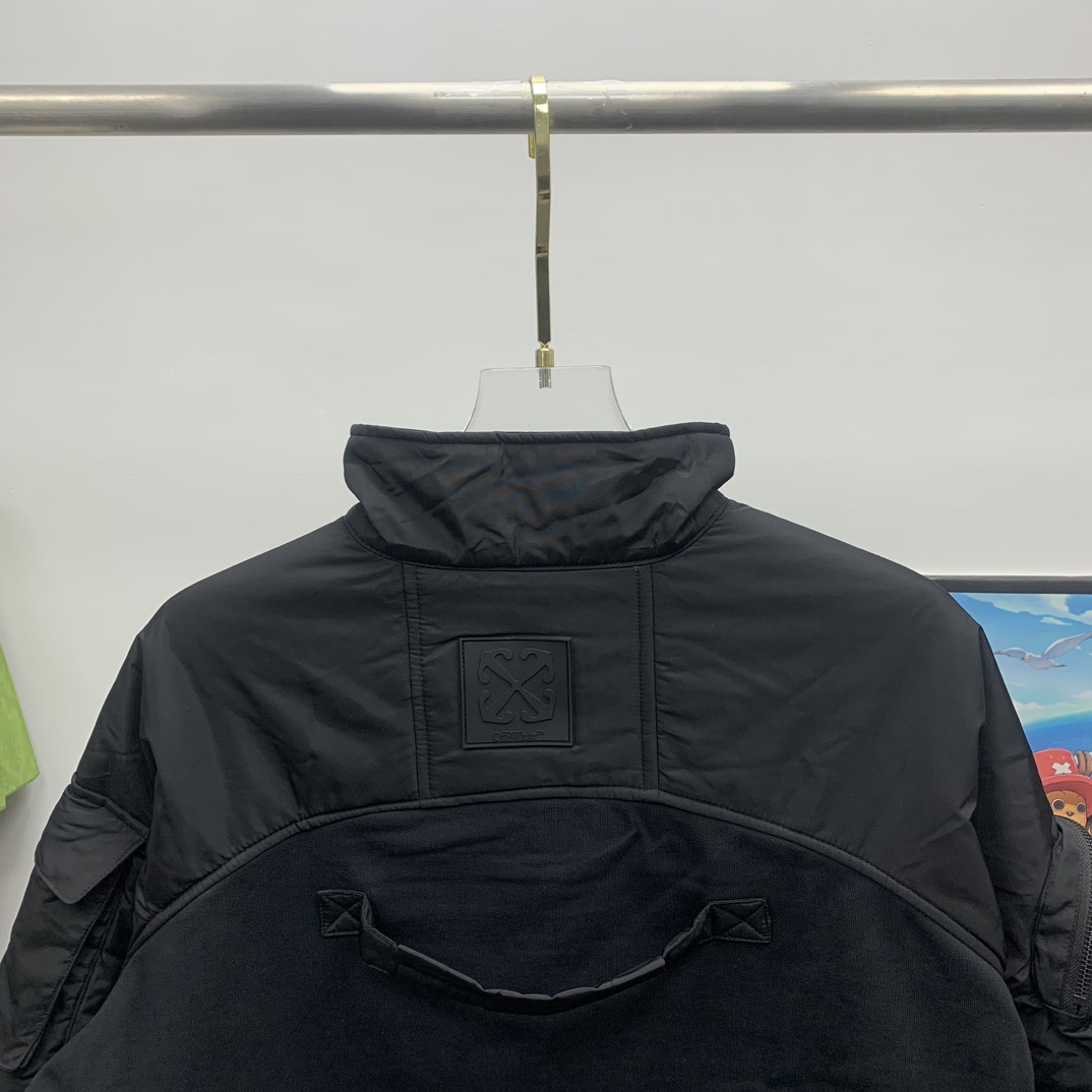 Off White Patch Arr Halfzip Tech Crewn Black No Co - DesignerGu