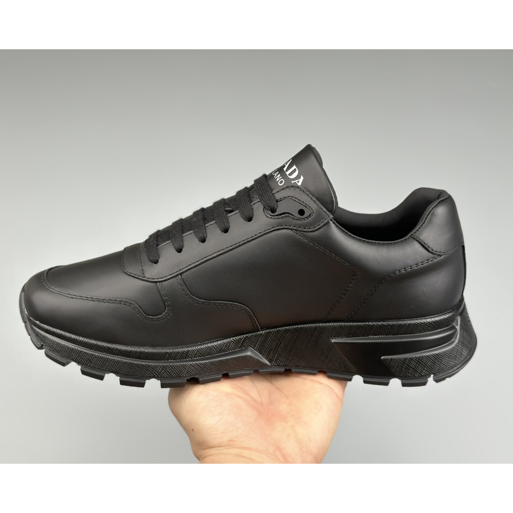 Prada Leather Sneakers - DesignerGu