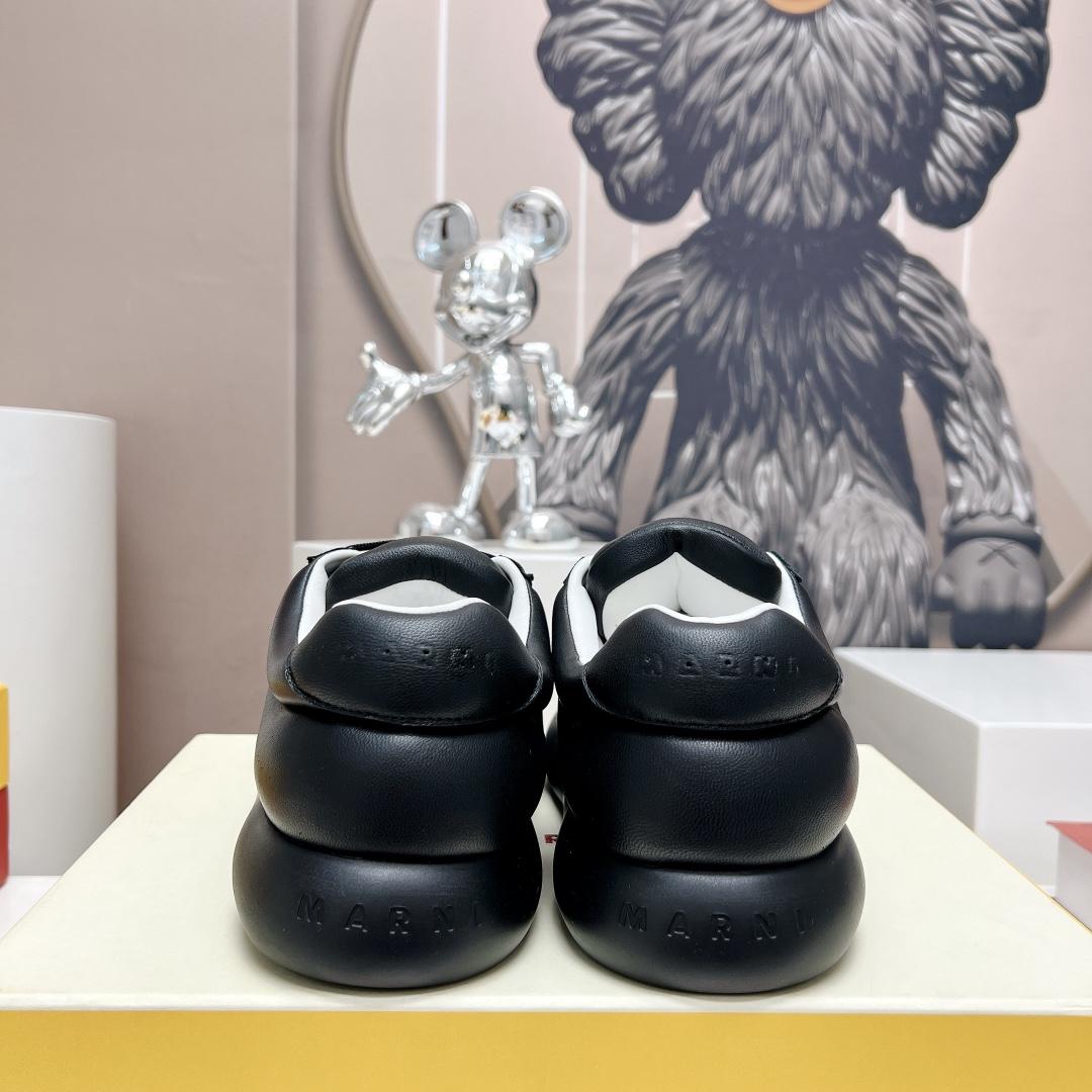 Marni Black Leather Bigfoot 2.0 Sneaker - DesignerGu