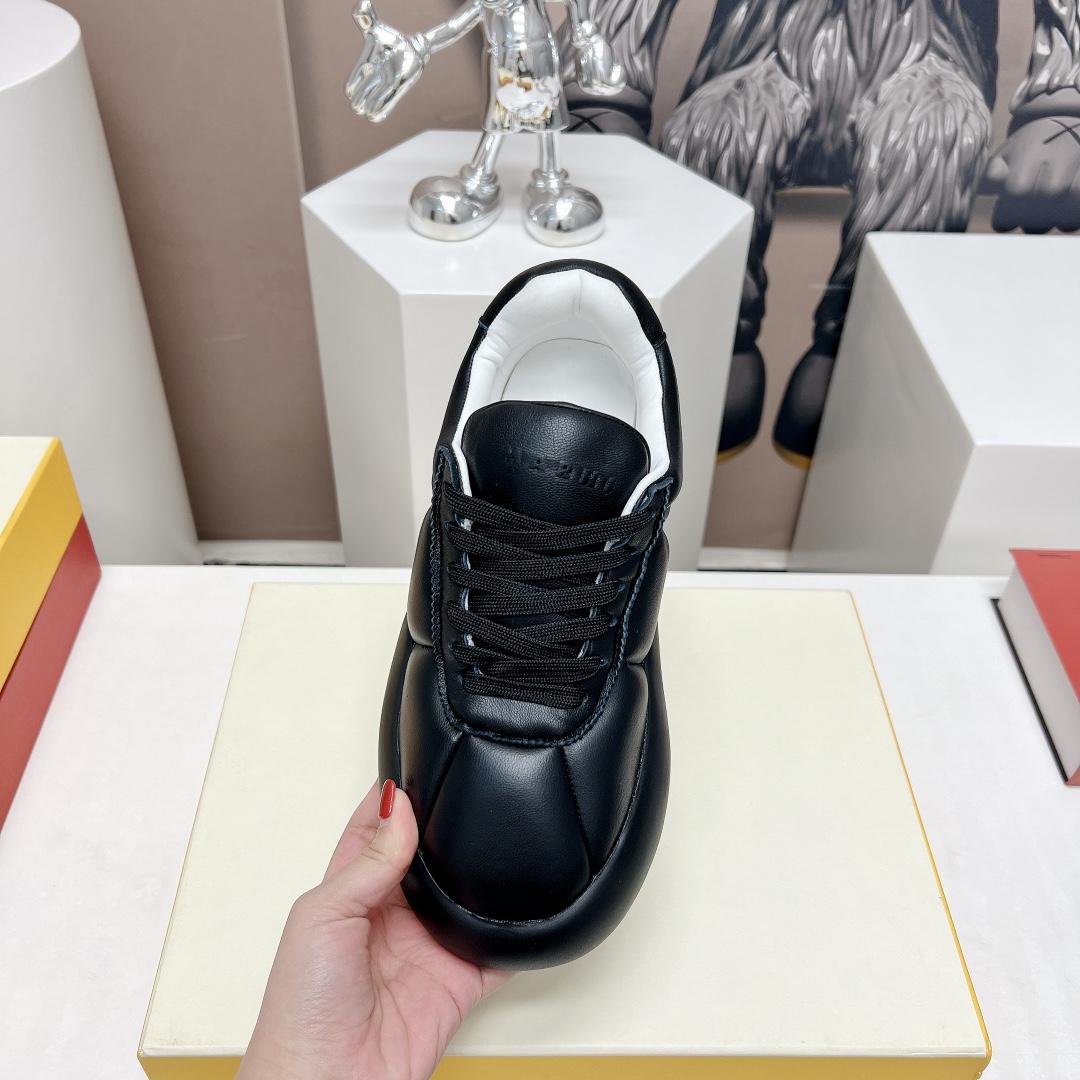 Marni Black Leather Bigfoot 2.0 Sneaker - DesignerGu