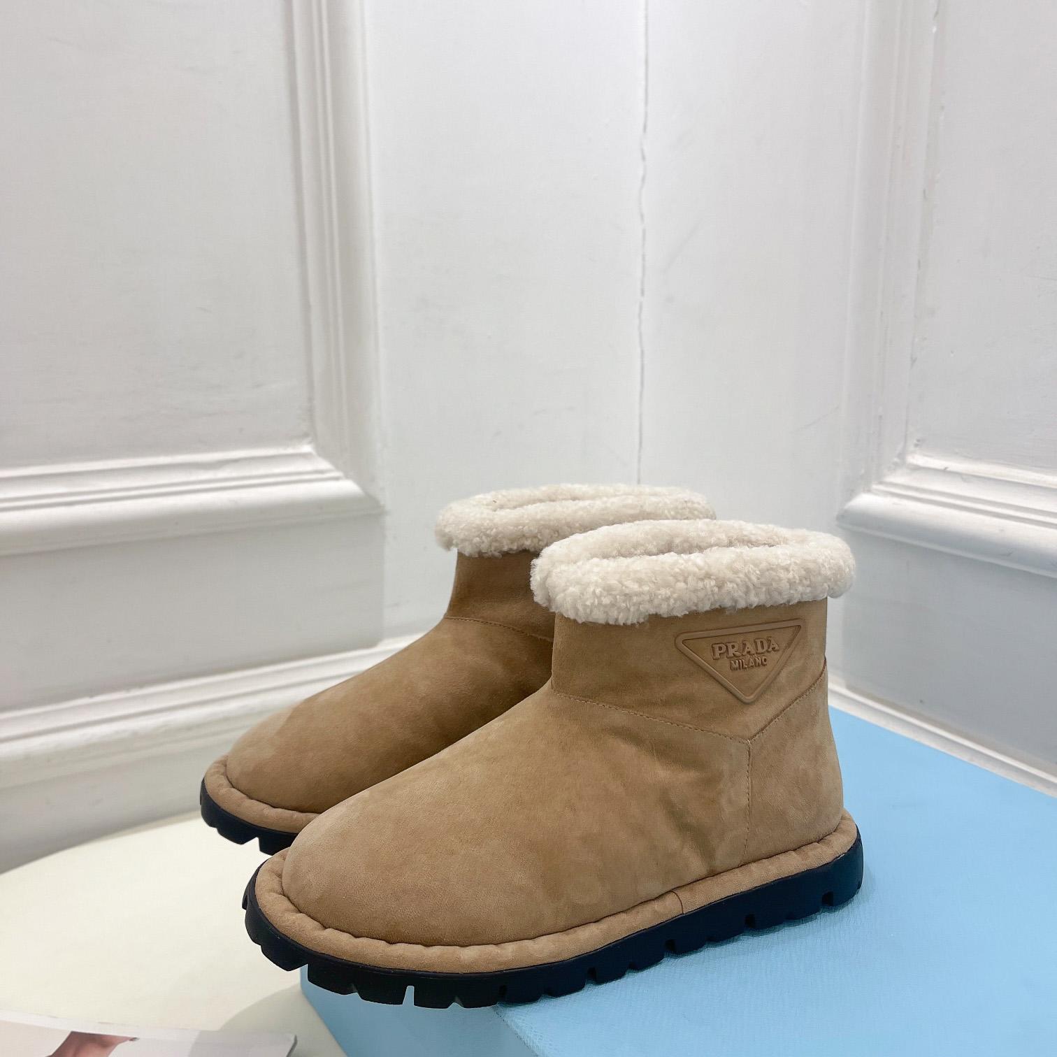 Prada Shearling Booties - DesignerGu