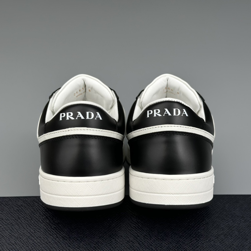 Prada Downtown Perforated Leather Sneakers - DesignerGu