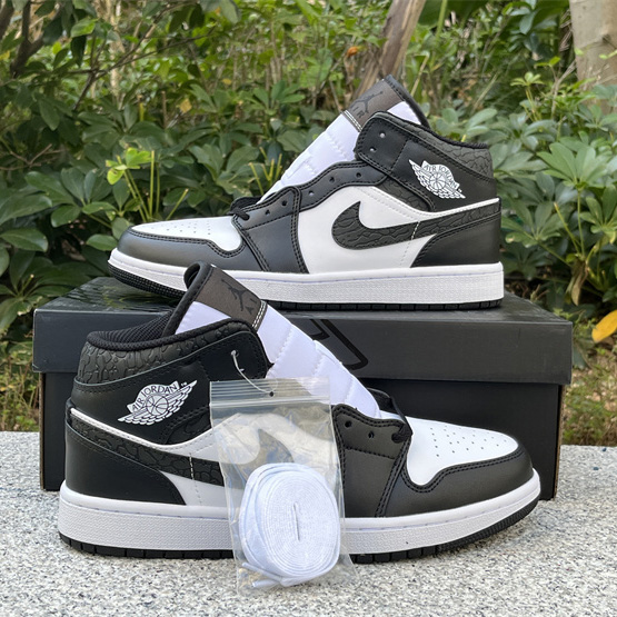 Air Jordan 1 Mid SE “Panda Elephant” Sneaker    FB9911-001 - DesignerGu