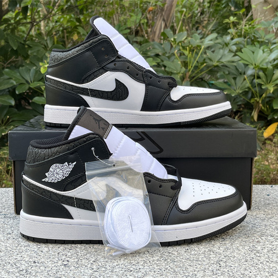 Air Jordan 1 Mid SE “Panda Elephant” Sneaker    FB9911-001 - DesignerGu