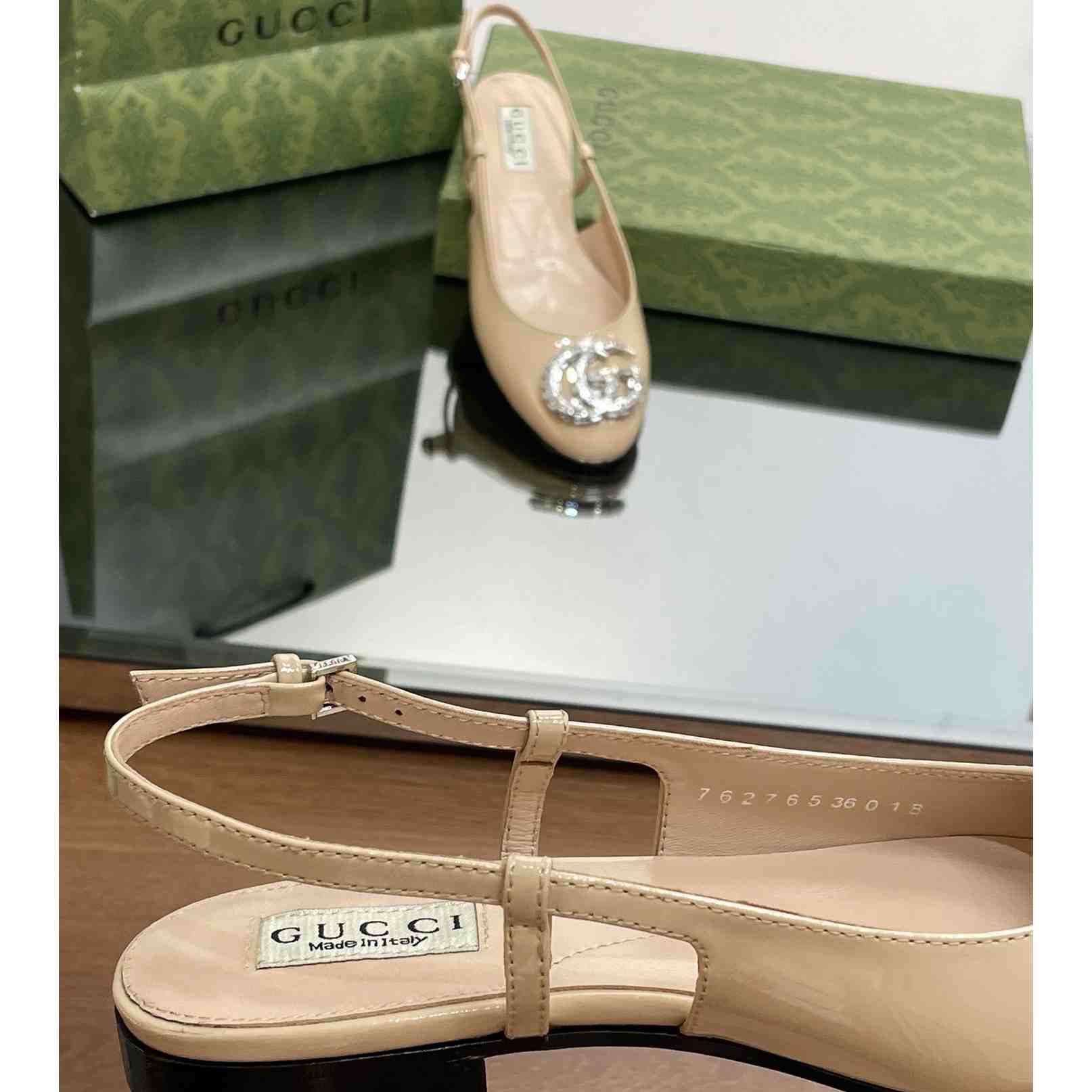 Gucci Women's Ballerina With Double G - DesignerGu