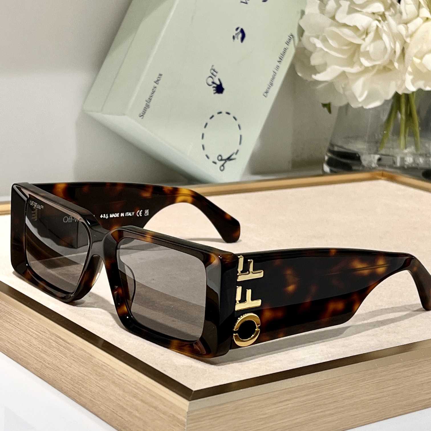 Off White Milano Square-Frame Acetate Sunglasses    OERI097 - DesignerGu