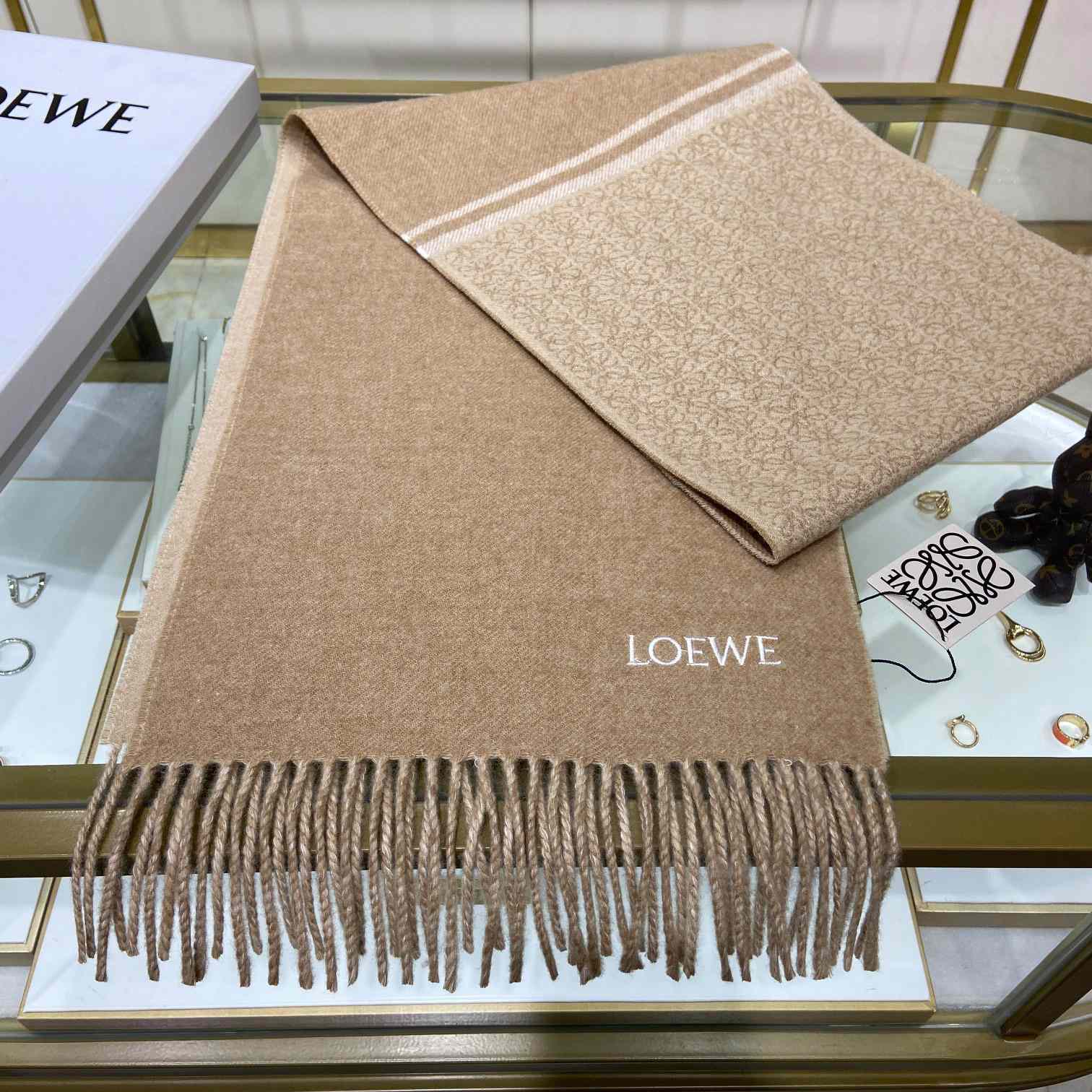 Loewe Scarf In Wool And Cashmere - DesignerGu