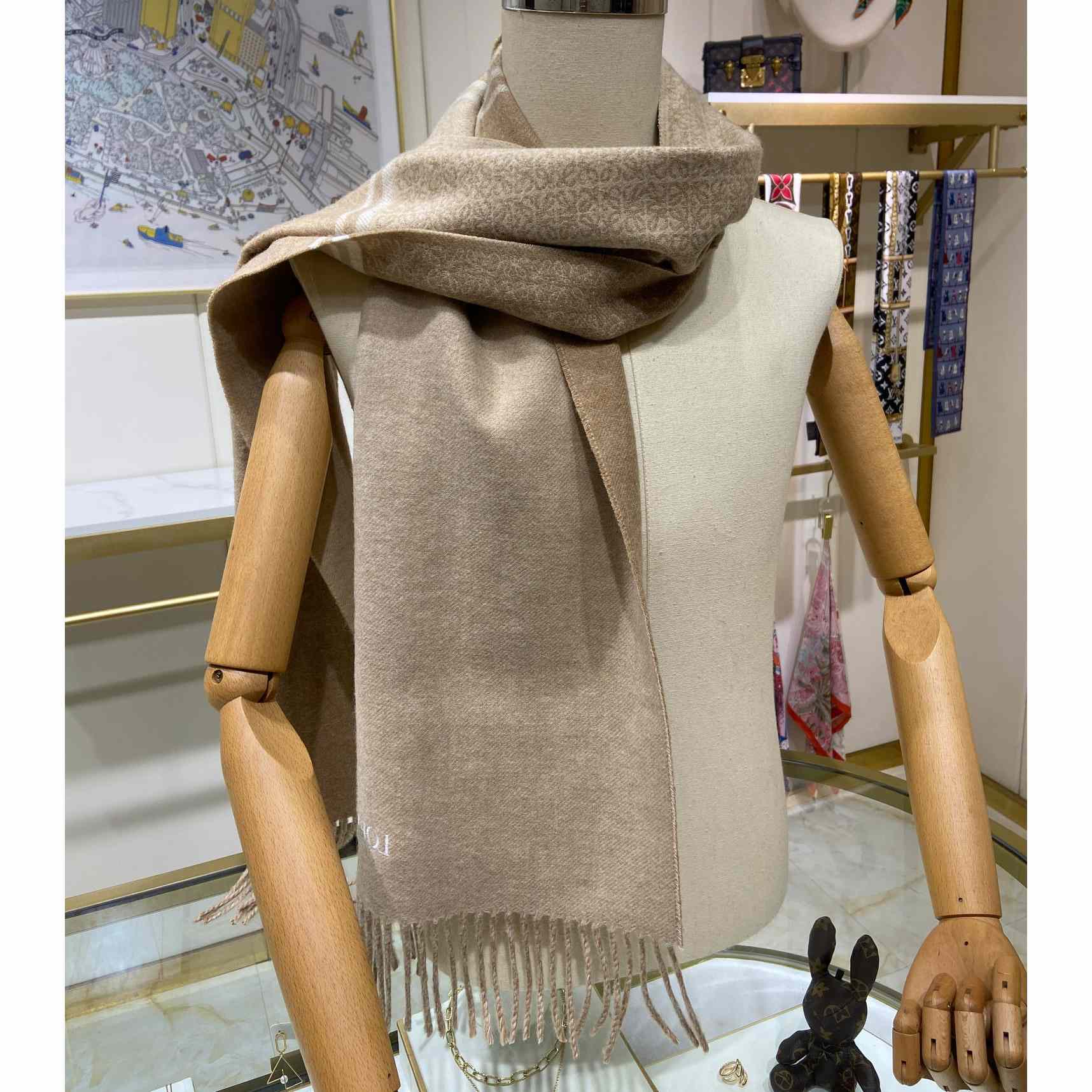 Loewe Scarf In Wool And Cashmere - DesignerGu