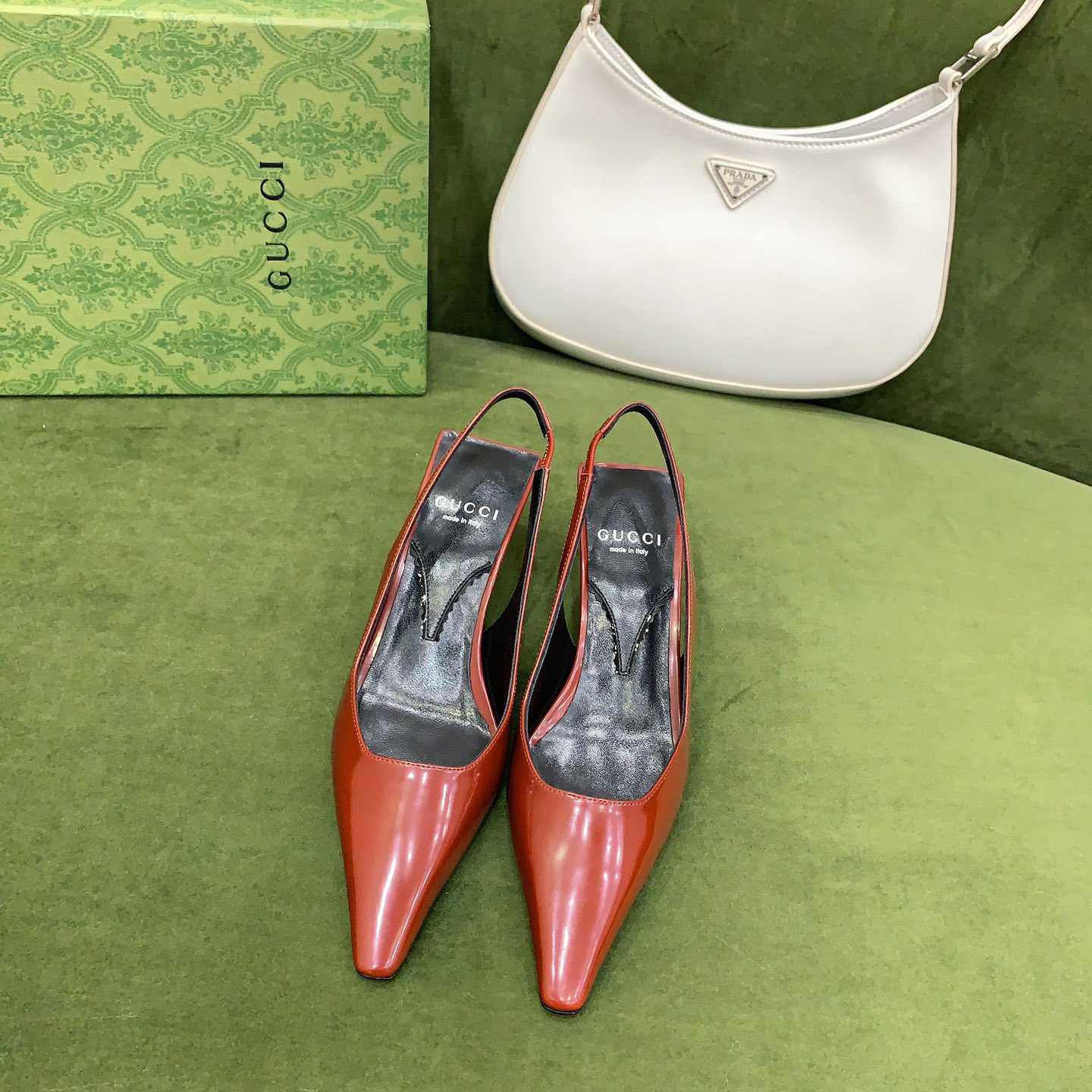 Gucci Women's Slingback Pump - DesignerGu