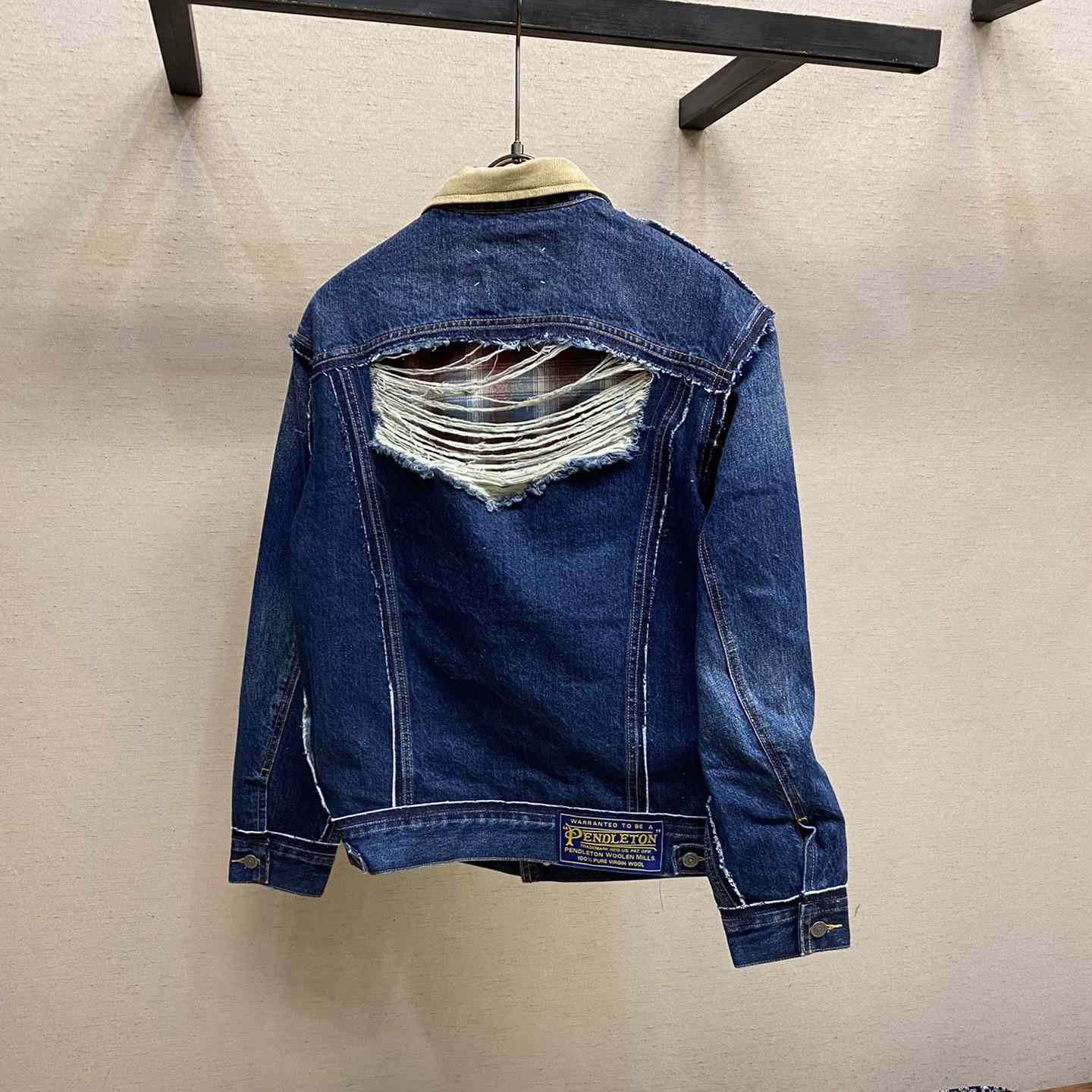 Maison Margiela Ripped-detail Denim Jacket - DesignerGu