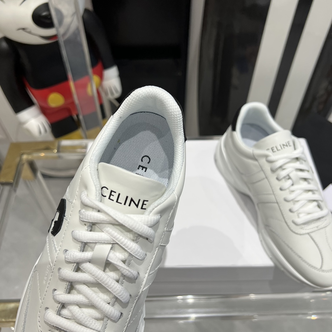 Celine Runner CR-02 Low Lace-up Sneaker In Calfskin - DesignerGu