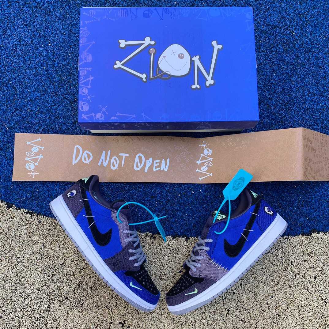 Zion Williamson x Jordan Air Jordan 1 Low Sneaker    dz7292-202 - DesignerGu