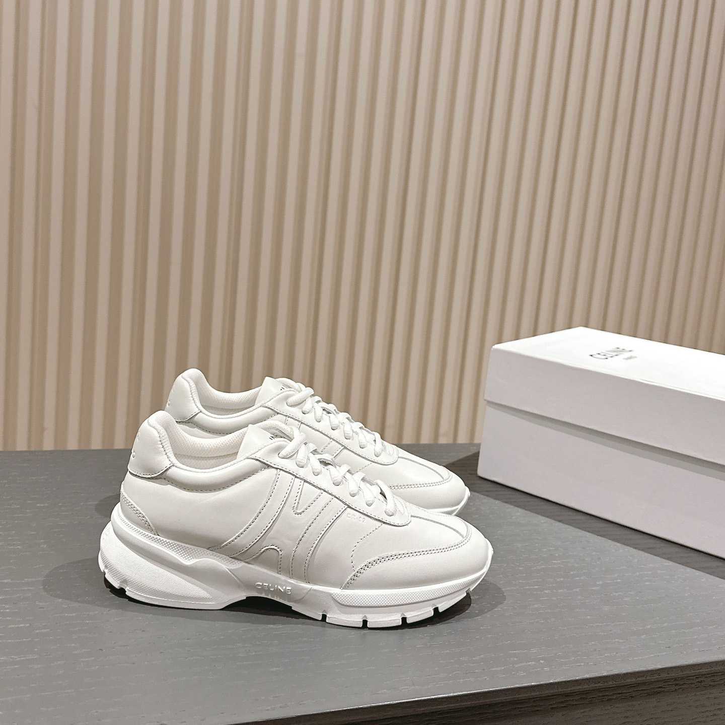 Celine Runner CR-01 Low Lace-up Sneaker In Calfskin - DesignerGu