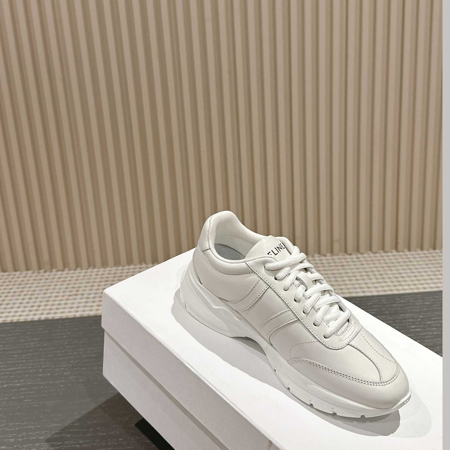 Celine Runner CR-01 Low Lace-up Sneaker In Calfskin - DesignerGu