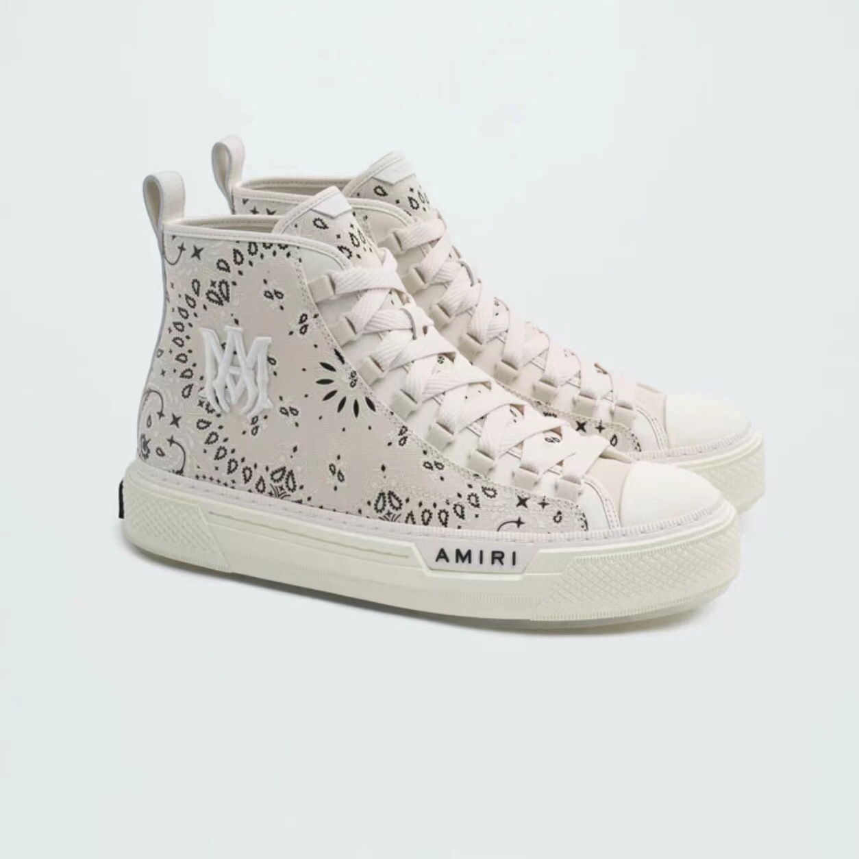 Amiri M.A. Court bandana-print Sneakers - DesignerGu