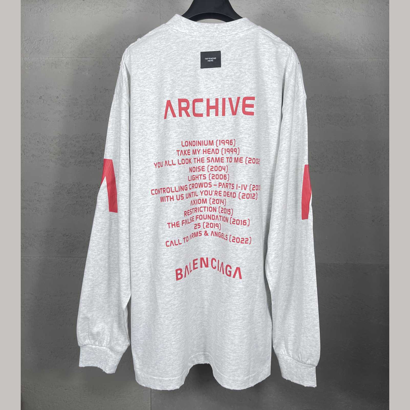 Balenciaga Music | Archive Series Connected Long Sleeve T-Shirt - DesignerGu