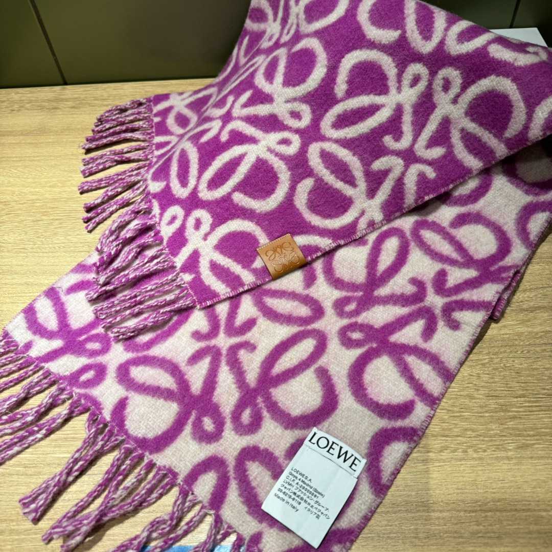 Loewe Anagram Scarf In Alpaca And Wool - DesignerGu