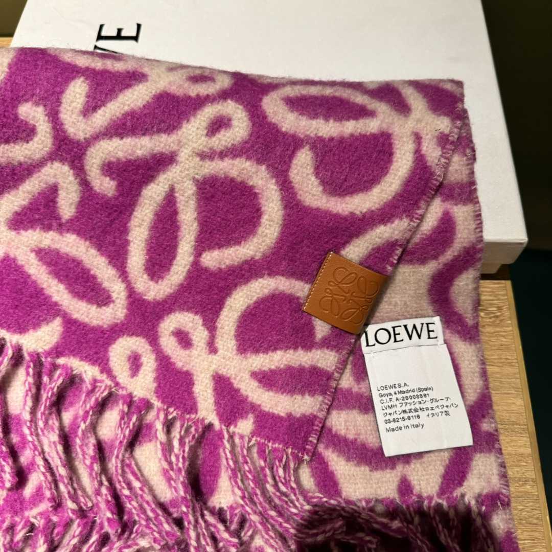 Loewe Anagram Scarf In Alpaca And Wool - DesignerGu